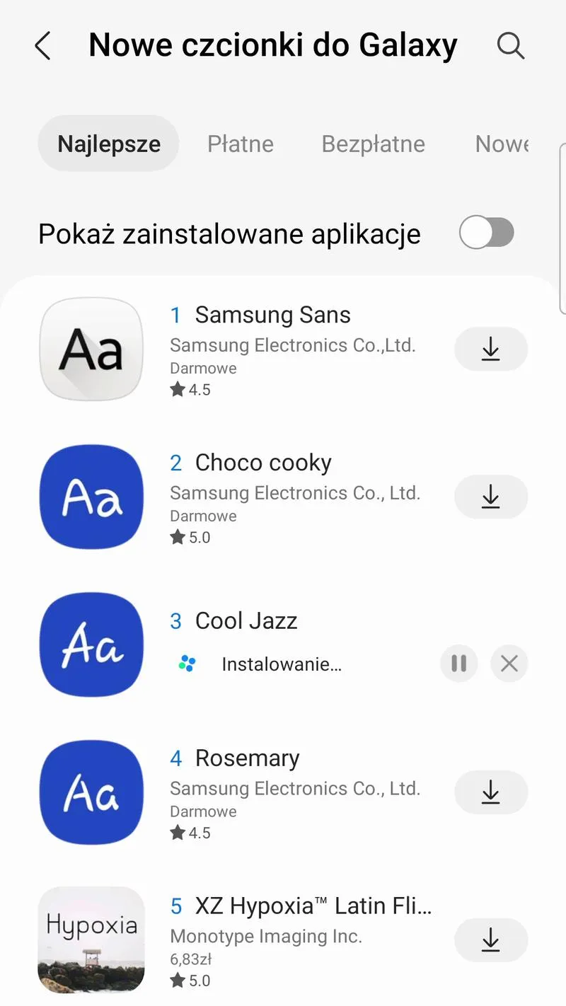 Jak powiększyć czcionkę w Samsung