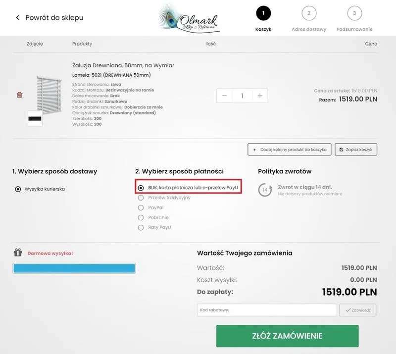 Metody płatności na Vinted