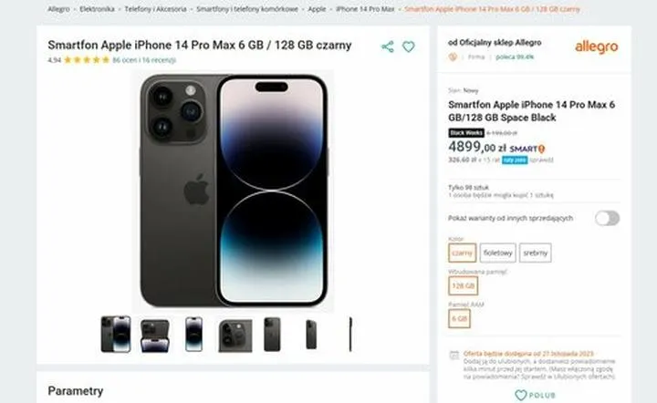 Oszczędzanie na Apple